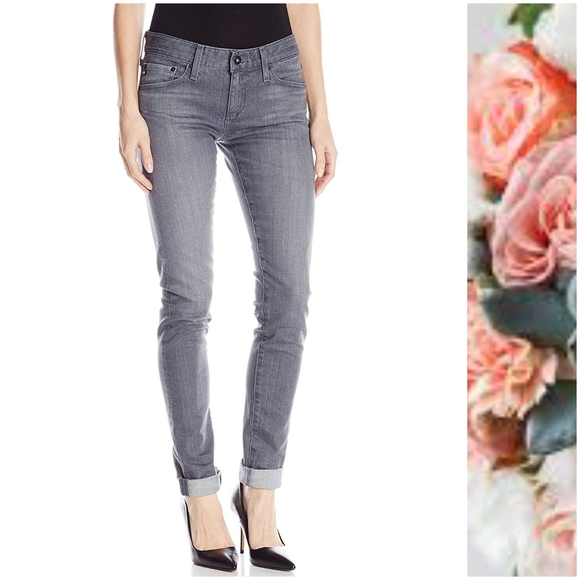 Ag Adriano Goldschmied Denim - AG The Nikki Relaxed Skinny gray was jeans 25